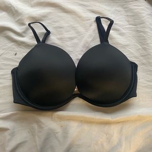 PINK Victoria Secret Black Super Push-Up Bra